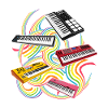 Clavier synthétiseur piano