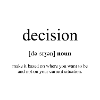 Decision (Decision) Definition Dictionary