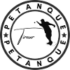 Petanque Logo Silhouette Tireur