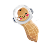 Astronut Kawaii Meme Peanut Astronaut Rumflyvning