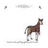 Okapi Waldgiraffe Giraffe Afrikanisches Zebra