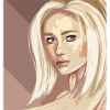 Blonde Girl with Blue Eyes