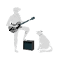 Das ist, was ich tue, ich Haustier Katzen Gitarre spielen und ich weiß