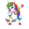 dabbing Einhorn