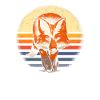 Renard waldtier Cadeau Rétro