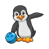 Penguin Bowling Boule de bowling