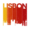 Lisbon Skyline Gradient Sunset