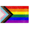 Distressed Progress LGBTQ Pride Flag