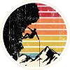 Sunset Summit Climber Silhouette