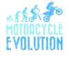 Motorradfahrer Evolution Mensch Entwicklung