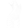 Silhouette rayée de femme