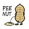 Pee Nut - the peeing peanut