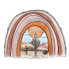 Pastel Desert Rainbow