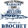 t-shirt pêcheur de brochet
