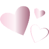 Two Hearts Tourmaline Pink