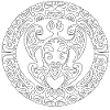 Maori Circle Turtle6 Weiß