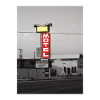Nostalgische Neonreklame im Retro-Stil