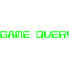 GAME OVER OLD GREEN