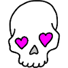 Skull Heart Love