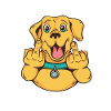 Chiens amoureux chiens Chiens Doigts moyens Fuck You