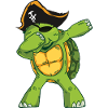 Turtle Pirate Dab