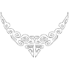 collier maori9 blanc