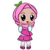 Cute Girl in pink hijab