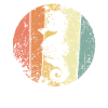 Seepferdchen retro