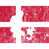 Danmarks Flag Dannebrog Silhuet