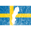 Sweden Swedish Flag Silhouette Travel