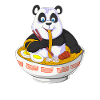 panda anime manger ramen