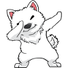 Samoyed Dabbing Kawaii
