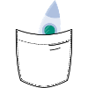 Rakete in der Brusttasche