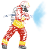 Firefighter volunteer fire brigade