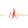 Tennis player heartbeat tennis