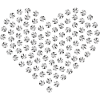Diamond heart silver