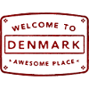 Welcome to Denmark Stickers