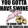 Truffle pig with wings