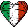 Italië Vlag Hart Italiaanse Vlag Italia
