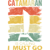 Il catamarano chiama per dire lustig stile retrò
