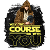 Disc Golf T Shirt May the Course Be with You Men