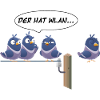 WLAN Vögel Tauben Wifi Vogel Drahtlos
