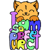 katze mit spruch