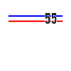 Fifty Five and Counting Tri-stripe
