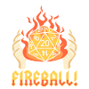 Gamer Feuerball Sarkasmus Geschenk