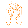 Cocker anglais - chien linework