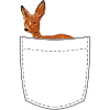 Poche poitrine avec cerf
