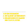 Baustellen Regeln