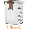 1 mole per litre