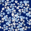 Blue Cherry Blossom Pattern - Sakura